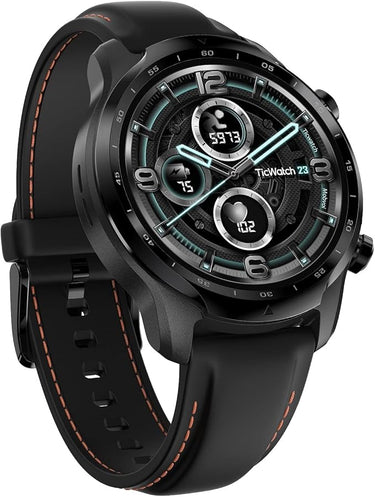 TicWatch Pro 3 GPS Smartwatch Unisex, Wear OS, Display a doppio strato 2.0, Batteria a lunga durata, Nero (Shadow Black)